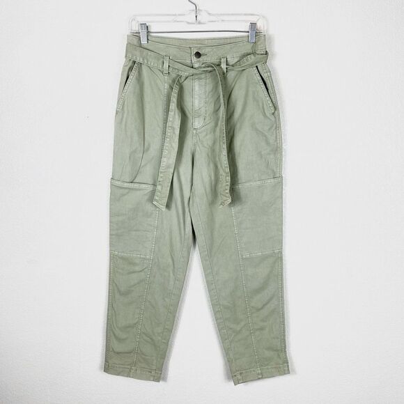 Universal Thread Pale Sage Green Belted Utility Cargo Pants - Picture 2 of 6